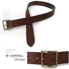 Vintage Works 빈티지 웍스 DH5697 벨트 소가죽 벤즈 레더 폭 약 40mm 전 2색 개리슨 벨트
