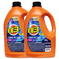 테크 딥클린 세탁세제 3L 용기_드럼, 4L, 2개