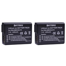 저무리 호환제품 파나소닉 DMW BLD10E BLD10 BLD10PP DMC GF2GK GF2 G3 GX1 DMC-GF2 카메라용 배터리 Batmax 2 개 1400mAh DMW