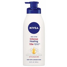 NIVEA Intense Healing Body Lotion 인텐스 힐링 바디 로션 16.9 fl oz(499ml), 1세트