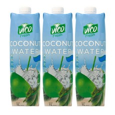 비코후레쉬 무첨가물 100% 코코넛워터 1000ml 3개, 1L