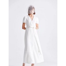 레트로 복고풍 반팔 셀프웨딩드레스 돌잔치 돌맘 원피스