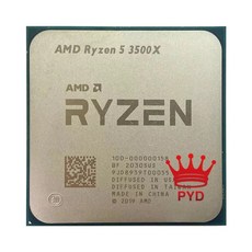 AMD-라이젠 5 3500X CPU 프로세서 3.6 GHz 코어 스레드 7NM L3 = 32M 100-000000158 소켓 AM4 팬 미포함, 한개옵션0 - 3500x