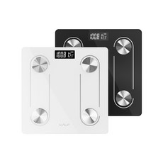 카프 스마트폰 연동 인바디 전자식 LED 체중계 KF-SIBS100, 카프 체중계 KF-SIBS100 화이트, 화이트