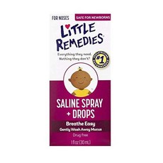 리틀레메디스 노우즈 아이콧물 코막힘 완화 30ml / Little Remedies Saline Spray Drops 1 fl oz