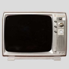 옛날 티비 클래식 빈티지 tv 레트로 텔레비전 촬영 소품, 클래식 17인치 장식 + 듀얼 안테나
