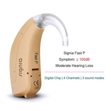 보청기 노인보청기 Erocksound 지멘스 시그니아 오리지널 고출력 칩 4 6 채널 청각 장애인용 앰프 120dB