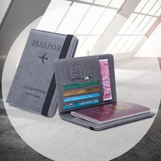 해외 여행용파우치 컬러 키밍 수납함 다용도 RFID 여권케이스 카드지갑 출입증 !Izus