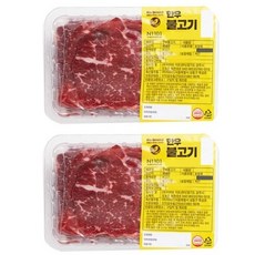 [냉동] 노브랜드 부드러운 육질의 노브랜드 한우 불고기 (500g/팩) x2개, 500g, 2개