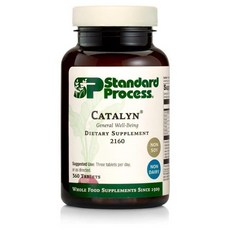 Standard Process Catalyn Whole Food Foundational Support for General Wellbeing with Vitamin D Vitamin C Vitamin A Thiamine Riboflavin Vitamin B6 Magne, One Color, 1개