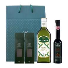 올리타리아 엑스트라버진 올리브오일 1L+발사믹5 선물세트, 1.25L, 1세트