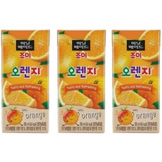 코카콜라 미닛메이드 조이 오렌지맛 195ml 15개 조이 오렌지 주스