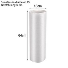 에어 커넥터용 에어 배기구 파이프 호스 덕트 이동식 130mm 벤트 컨디셔너 휴대용 유연한 덕트 150mm 환기, 4) B 3m diameter 13cm, 4) B 3m diameter 13cm