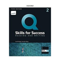 Q Skills for Success: Reading and Writing 2 Student Book (with Online Practice), Oxford, Q Skills for Success: Readin.., Joe McVeigh(저),Oxford..