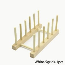 스테인네스 주방 접시 정리함 선반, 8) White-5grids-1pcs - 접시수납장