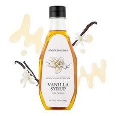 [해외직구] MONKSHUSHU Vanilla Allulose Syrup 18.7 Fl Oz - Liquid Sweetener for coffee and other drinks -, 1개
