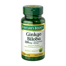 네이처스바운티 은행나무 추출물 징코 120mg 100정, 1개