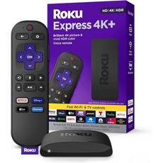 Roku Express 4K | 스트리밍 장치 4KHDR Voice Remote Free Live TV