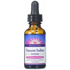 Heritage Store Nascent Iodine Colloidal 헤리티지스토어 네이센트 아이오딘 콜로이드 1oz(30ml), 1개, 30ml