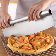 업소용 피자칼 튼튼한 스텐 피자 커터 절단 커팅 컷팅기 반달형