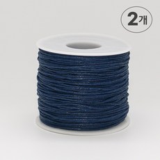 디어플레이스 코튼 오시도리면끈 면끈 1mm 70m, 2개, 27.네이비