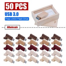 마이크로SD USB 나무 플래시 드라이브 30 스틱 결혼 선물 무료 로고 50 개/로트, 16GB X 50PCS, Carbonized 3.0, 50개