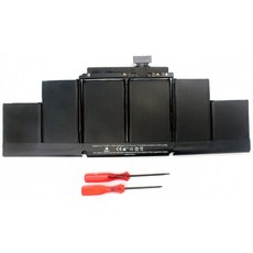 MacBook Pro 15 인치 Retina A1398 (2012 Early 2013 Version) 용 A1417 배터리 MC975LL / A MC976LL /, 단일상품