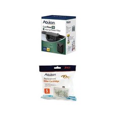 Aquon QuietFlowE 내부 파워필터 소형 10갤런 번들, Aquon QuietFlowE 내부 파워필터 소형 10