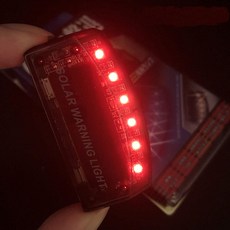 차위조 모방 경보는 가벼운 파랑 6 LED 경고 빛 태양 에너지를 안전 도둑질 표지등 벨, 02 02 레드, 1개