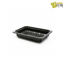 배달포장용기 실링용기 12183 블랙 100개, 1개