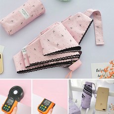 레이스 리본 5단 미니 초경량 암막 UV자외선차단 우양산 양우산 우산 겸 양산