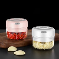 초간편 마늘 야채 미니 다지기 멀티차퍼 이유식, 화이트(100ml), 1개