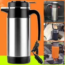 차량용 보온 커피포트 온장고 자동차 카포트 트럭 온수주전자, 5. 12V/1000ML/냄비홀더/브러시