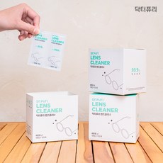 닥터퓨리 렌즈클리너 항균 티슈 200매입 레몬향 안경닦이 휴대폰클리너139292, 100매