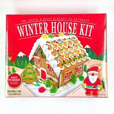 윈터 하우스 키트 1KG 크리스마스 쿠키 과자집 만들기, 1개