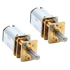 Augiimor 2PCS DC 6V 1000RPM 감속 모터 N20 3mm 샤프트 미니 메탈 기어 휠 기어 모터 풀 메탈 기어 박스, 단색_1000RPM, 단색_1000RPM, 단색