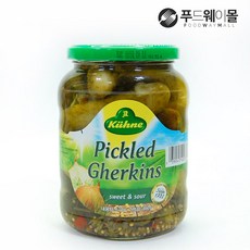 퀴네 피클드 게르킨스 670g, 6개 - 씨잼킁