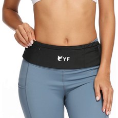YF 러닝 벨트 소프트 스몰 러닝 화니 팩 슬림 벨트 허리 팩 전화 홀더 남성 여성 러너를위한 머니 키 파우치 벨트 운동 / 체육관 / 운동 / 여행 / 걷기에 적합