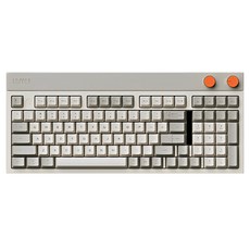 로프리 사각 98키 3모드 유무선 기계식 키보드, 레트로 그레이, OE918, 제조사축
