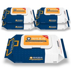 아이프리 더클린 살균 손소독티슈 캡형 80매, 5팩