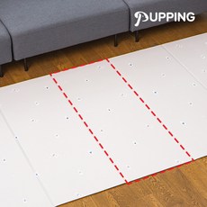 [퍼핑] 펫매트 폴딩타입 견종디자인 1단(140X48x0.6cm) 5종 택1, 상품선택:펫매트 폴딩 1단 푸들