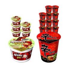 농심 신라면 컵라면 65g x 12p + 짜파게티 범벅 70g x 6p, 1세트