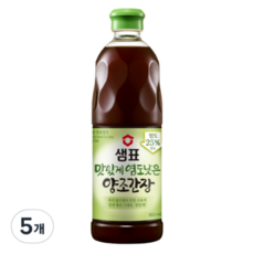 샘표 맛있게 염도낮은 양조간장, 860ml, 15개