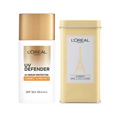 로레알파리 UV 디펜더 썬크림+틴 케이스, 오일 프리, 1개