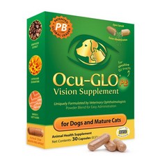오큐글로 파우더 블렌드 강아지 고양이 눈영양제 30캡슐 (Ocu-GLO Powder Blend for Dogs and Cats 30 Capsules), 1개