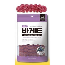 댕댕이빨청소 유산균바게트간식2x2 4개 기다려 케이크 쉽독, 120g