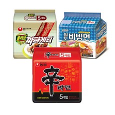 신라면5개 짜파게티5개 팔도비빔면5개