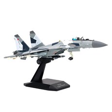 Zeyuan 러 시 아 공 군 전 투 기 Su 35 비 행 기 모 델 항 공 기 비 행 기 모 델 1/100, 22x14.5cm, 다이 캐스트 합금, 블루