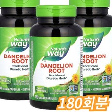 네이쳐스웨이 단델리온 루트 1575mg 베지터블 캡슐, 180회분, 1개