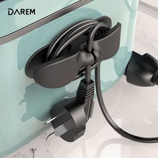 1set / 홀더 와이어 코드정리 다름 전선 4p 롤업, 화이트, 화이트